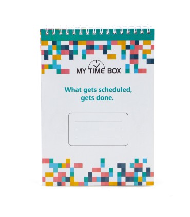 دفتر سیمی پلنر روزانه time box با 60 برگ تایم باکس