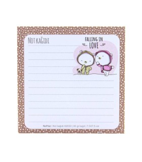 کاغذ یادداشت 50 برگ نوت یاز 7.5×7.5 سانت - طرح 9