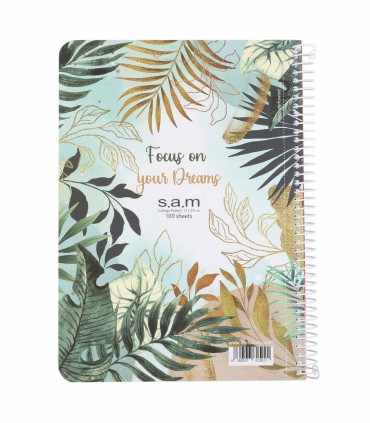 دفتر وزیری 100 برگ با پرفراژ سم- طرح 567