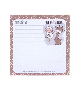 کاغذ یادداشت 50 برگ نوت یاز 7.5×7.5 سانت - طرح 18