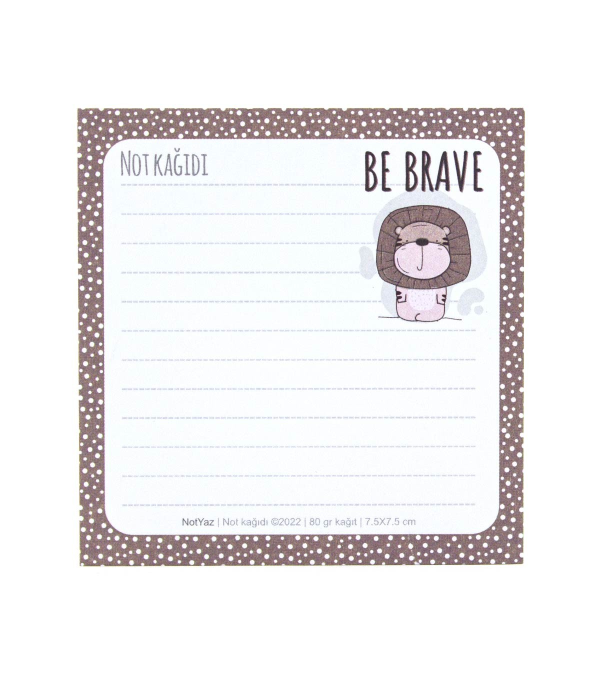 کاغذ یادداشت 50 برگ نوت یاز 7.5×7.5 سانت - طرح24