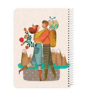 دفتر وزیری سیمی 100 برگ مسترنوت - کد 4