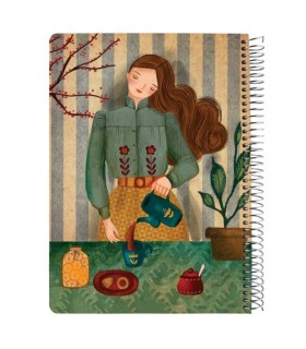 دفتر وزیری سیمی 100 برگ مسترنوت - کد 6