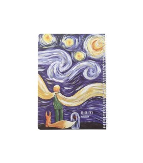 دفتر وزیری فانتزی 100 برگ سم SAM- طرح شازده کوچولو