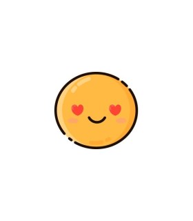 استیکر طرح ایموجی عاشق