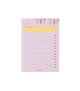 یادداشت یادآور 50 برگ A6 سم - طرح پر