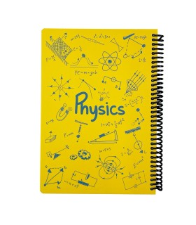 دفتر فرمول وزیری فیزیک دات نوت 100 برگ رنگ زرد