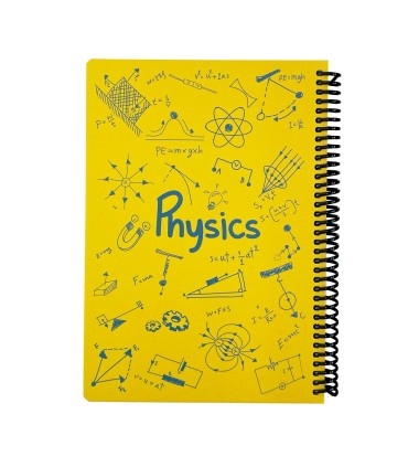 دفتر فرمول وزیری فیزیک دات نوت 100 برگ رنگ زرد