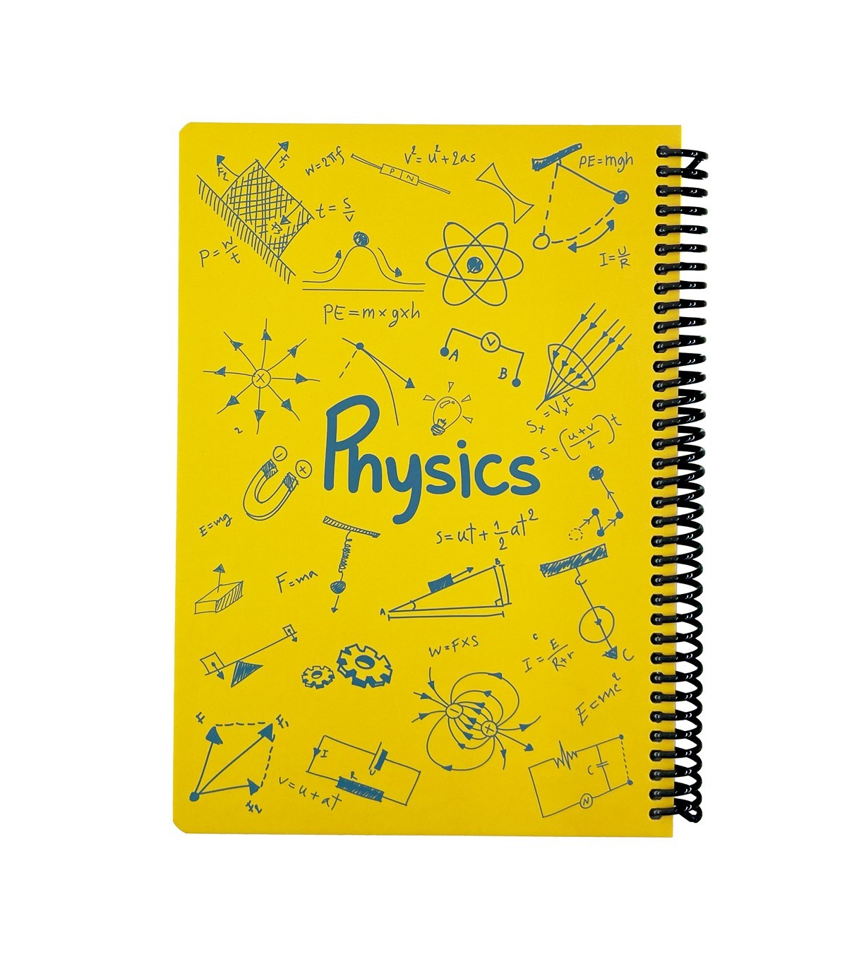 دفتر فرمول وزیری فیزیک دات نوت 100 برگ رنگ زرد