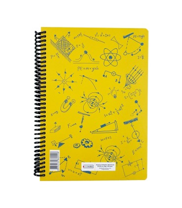 دفتر فرمول وزیری فیزیک دات نوت 100 برگ رنگ زرد