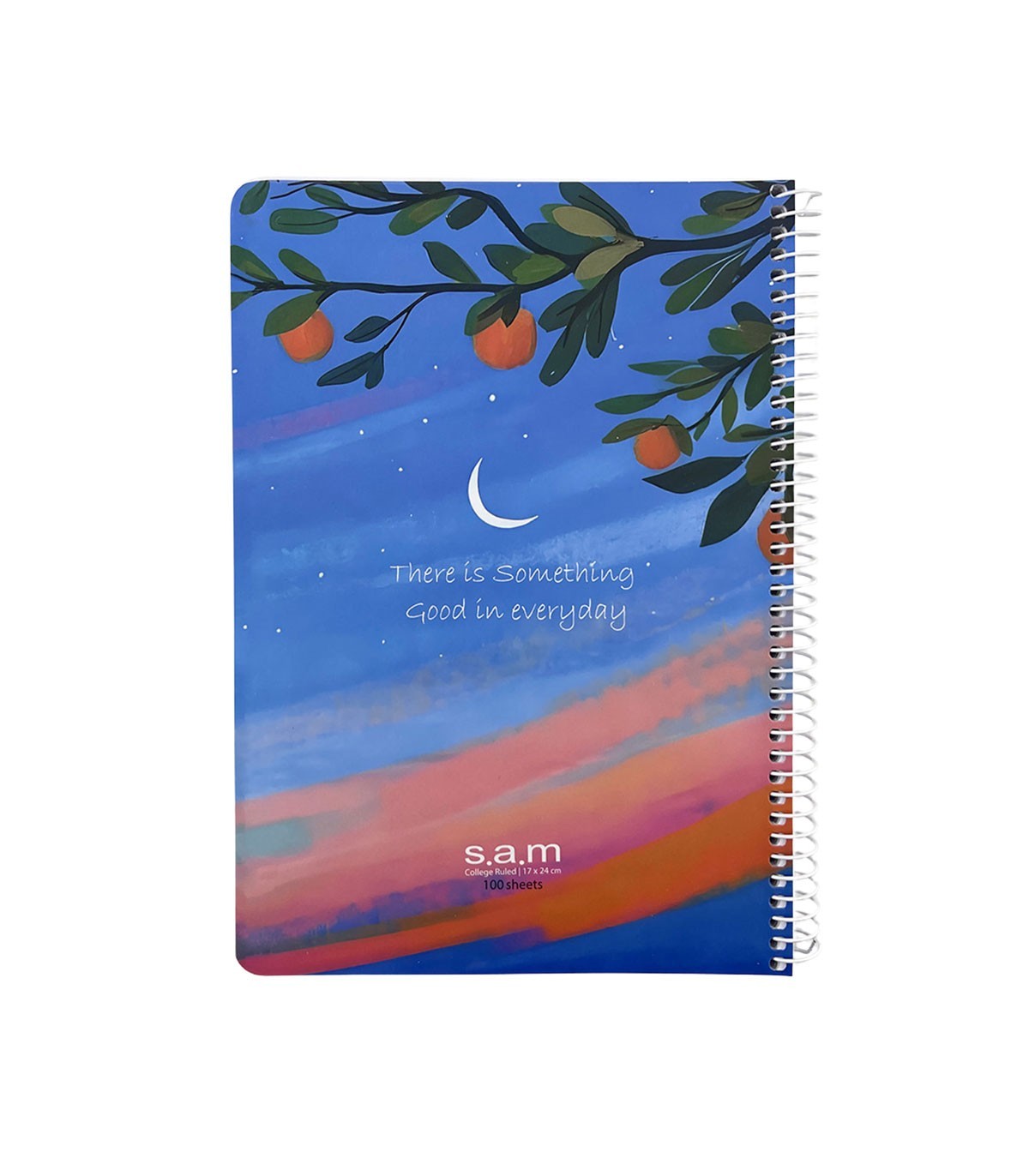 دفتر وزیری کلاسیک 100 برگ سم- طرح ماه