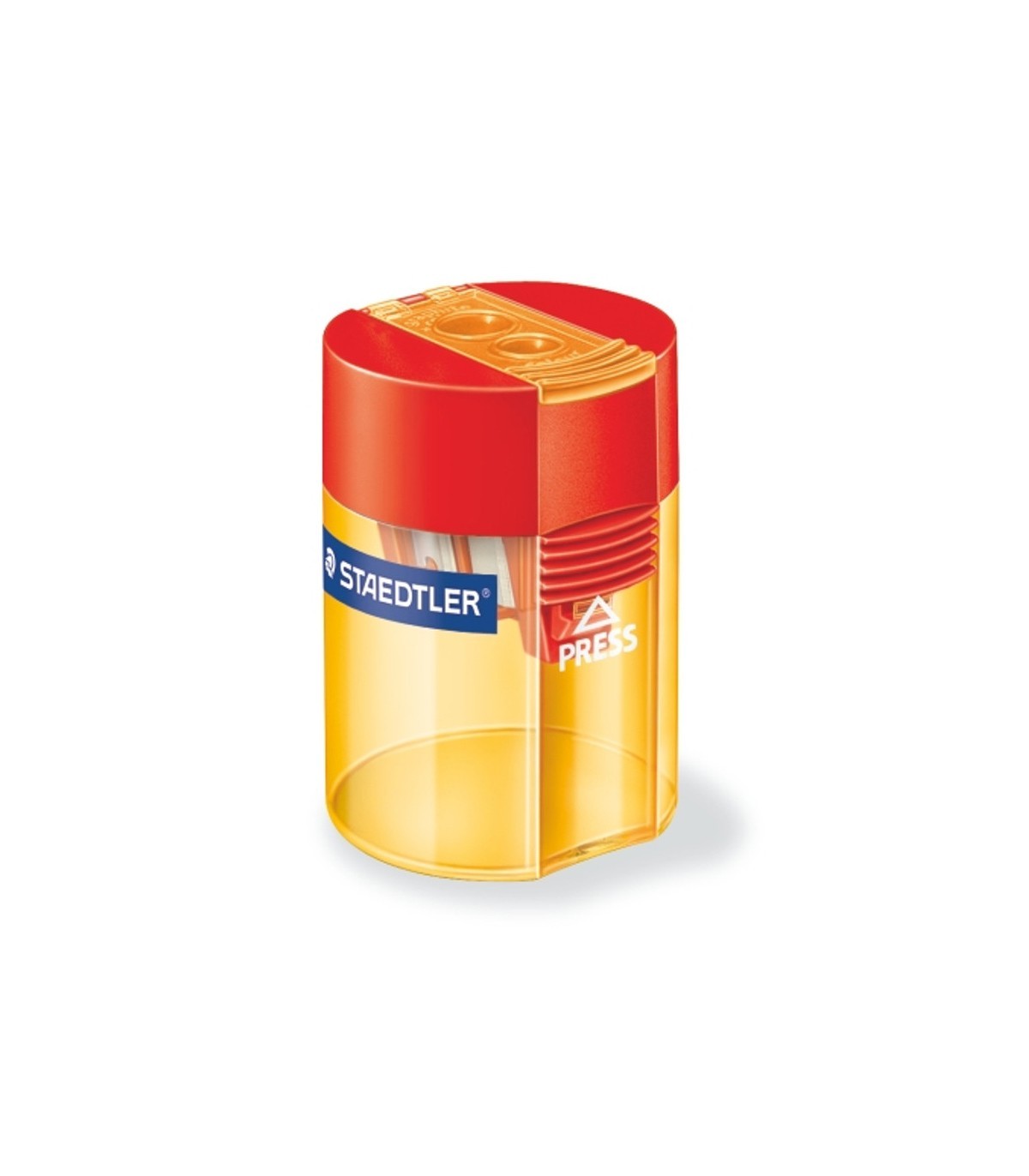 تراش دو سوراخ استدلر مدل 512006 با محفظه رنگ زرد