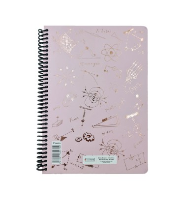 دفتر فرمول shiny وزیری فیزیک دات نوت 100 برگ رنگ صورتی