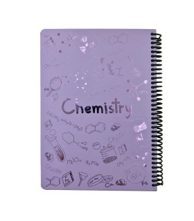 دفتر فرمول shiny وزیری شیمی دات نوت 100 برگ رنگ یاسی