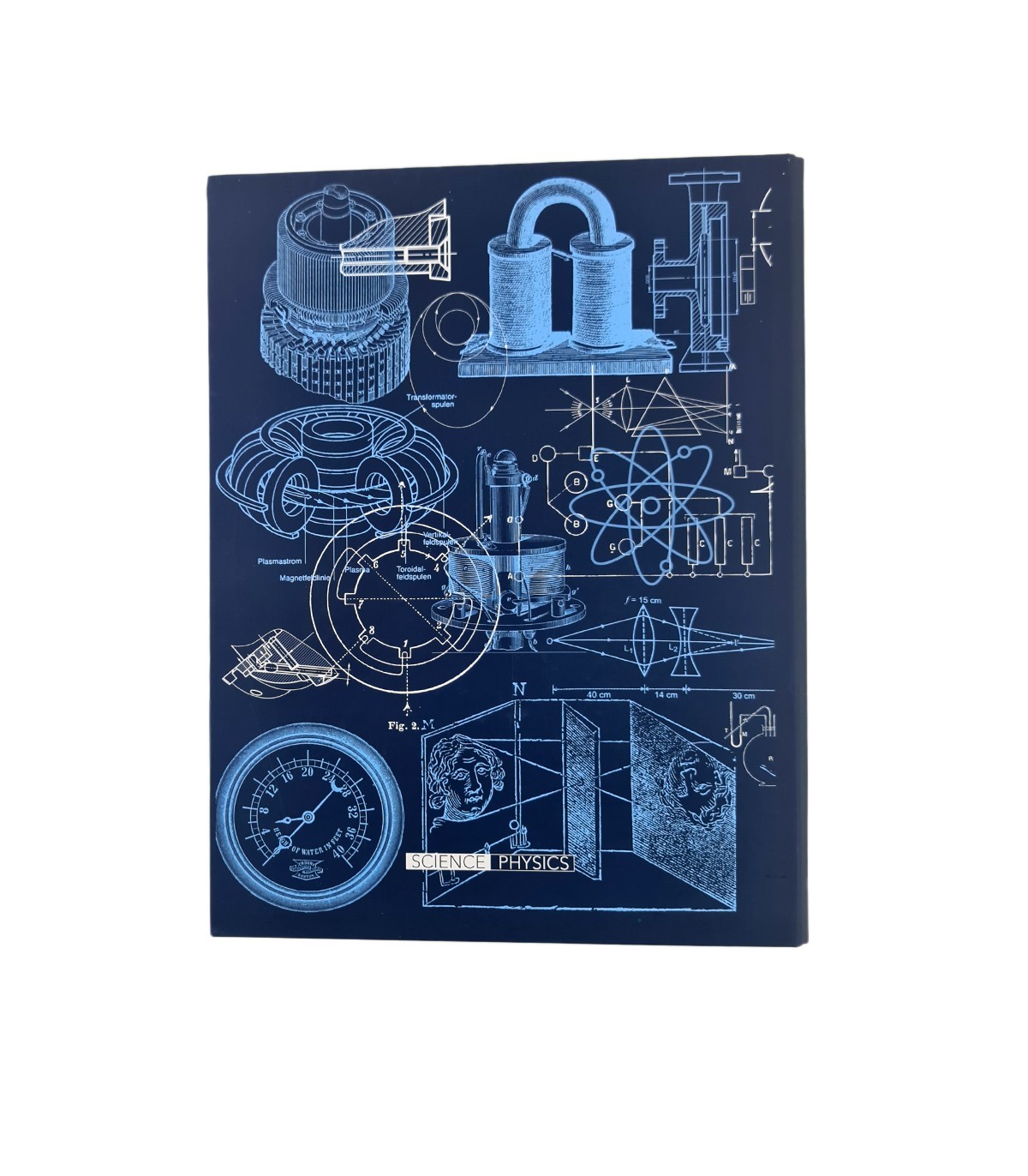 دفتر کلاسور ۲۶ حلقه sciense دات نوت- طرح فیزیک