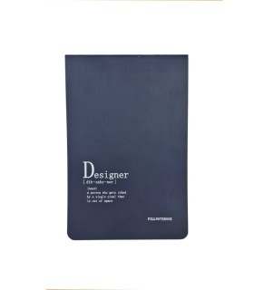 دفتر طراحی پیل مدل کانسپت طرح Designer سایز A5 - رنگ سرمه ای