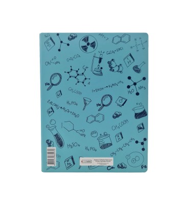 دفتر کلاسور 26 حلقه شیمی دات نوت- فیروزه ای