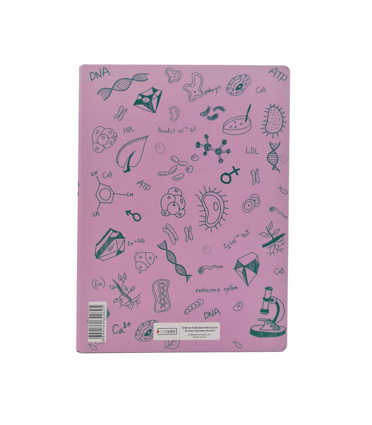 دفتر کلاسور 26 حلقه زیست دات نوت- صورتی