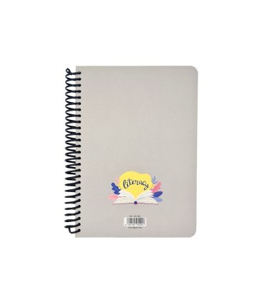 دفتر 100 برگ وزیری سیمی الیپون طرح literacy