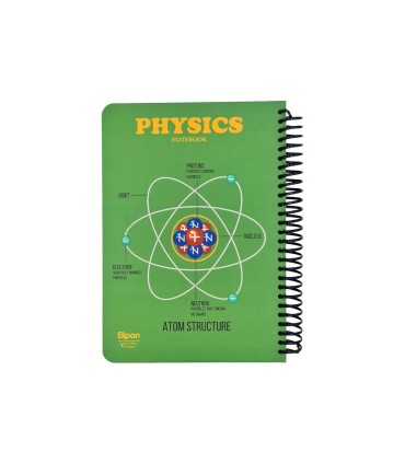 دفتر 100 برگ وزیری سیمی الیپون طرح physics