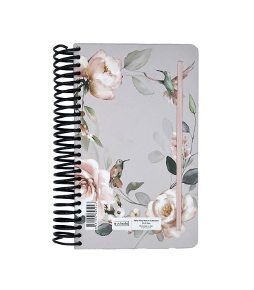 تقویم سال 1404 فنری اروپایی جلد سخت دات نوت - طرح 12