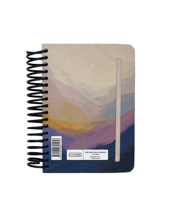 تقویم سال 1404 فنری پالتویی جلد سخت دات نوت - طرح 8