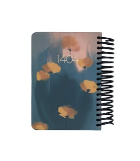 تقویم سال 1404 فنری پالتویی جلد سخت دات نوت - طرح 10