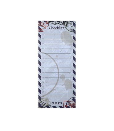 یادداشت چک لیست 52 برگ  سم - طرح نامه