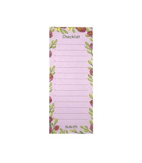 یادداشت چک لیست 52 برگ  سم - طرح گل