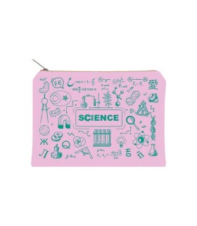 زیپ کیف دات نوت مدل Science سایز A5 رنگ صورتی