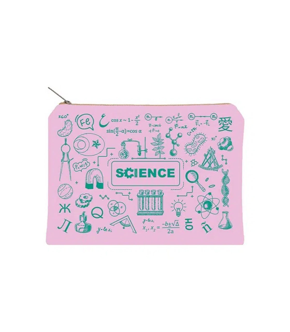 زیپ کیف دات نوت مدل Science سایز A5 رنگ صورتی