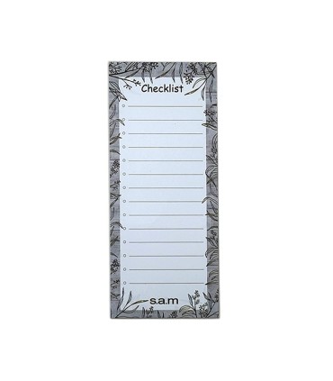 یادداشت چک لیست 52 برگ  سم - طرح شاخه