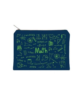 زیپ کیف دات نوت مدل Math سایز A5 رنگ سرمه ای