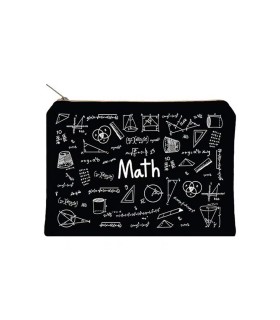 زیپ کیف دات نوت مدل Math سایز A5 رنگ مشکی