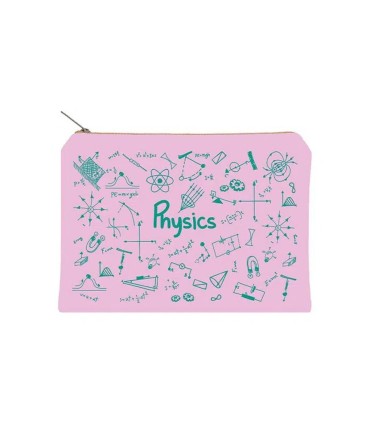 زیپ کیف دات نوت مدل Physics سایز A5 رنگ صورتی