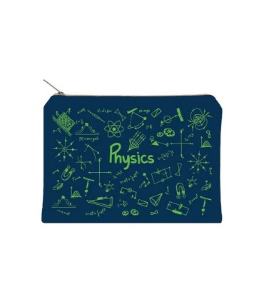 زیپ کیف دات نوت مدل Physics سایز A5 رنگ سرمه ای