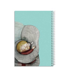 قیمت و خرید دفتر نقاشی فیلی 40 برگ سیمی جلد نرم الیپون - کد 2531572