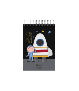 دفتر یادداشت فانتزی 80 برگ سیمی الیپون - کد 2621361