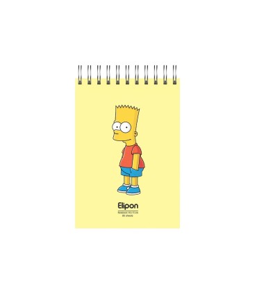 دفتر یادداشت فانتزی 80 برگ سیمی الیپون - کد 2621368