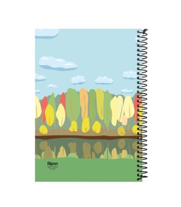 دفتر 80 برگ وزیری سیمی کلاسیک الیپون - کد 2311553