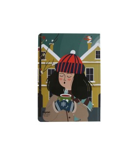 دفتر 60 برگ وزیری شومیز فانتزی الیپون - کد 2201239