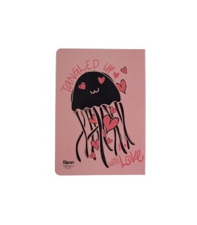 دفتر 60 برگ وزیری شومیز فانتزی الیپون - کد 2201242