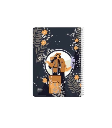 دفتر 100 برگ وزیری سیمی فانتزی الیپون - کد 2391270