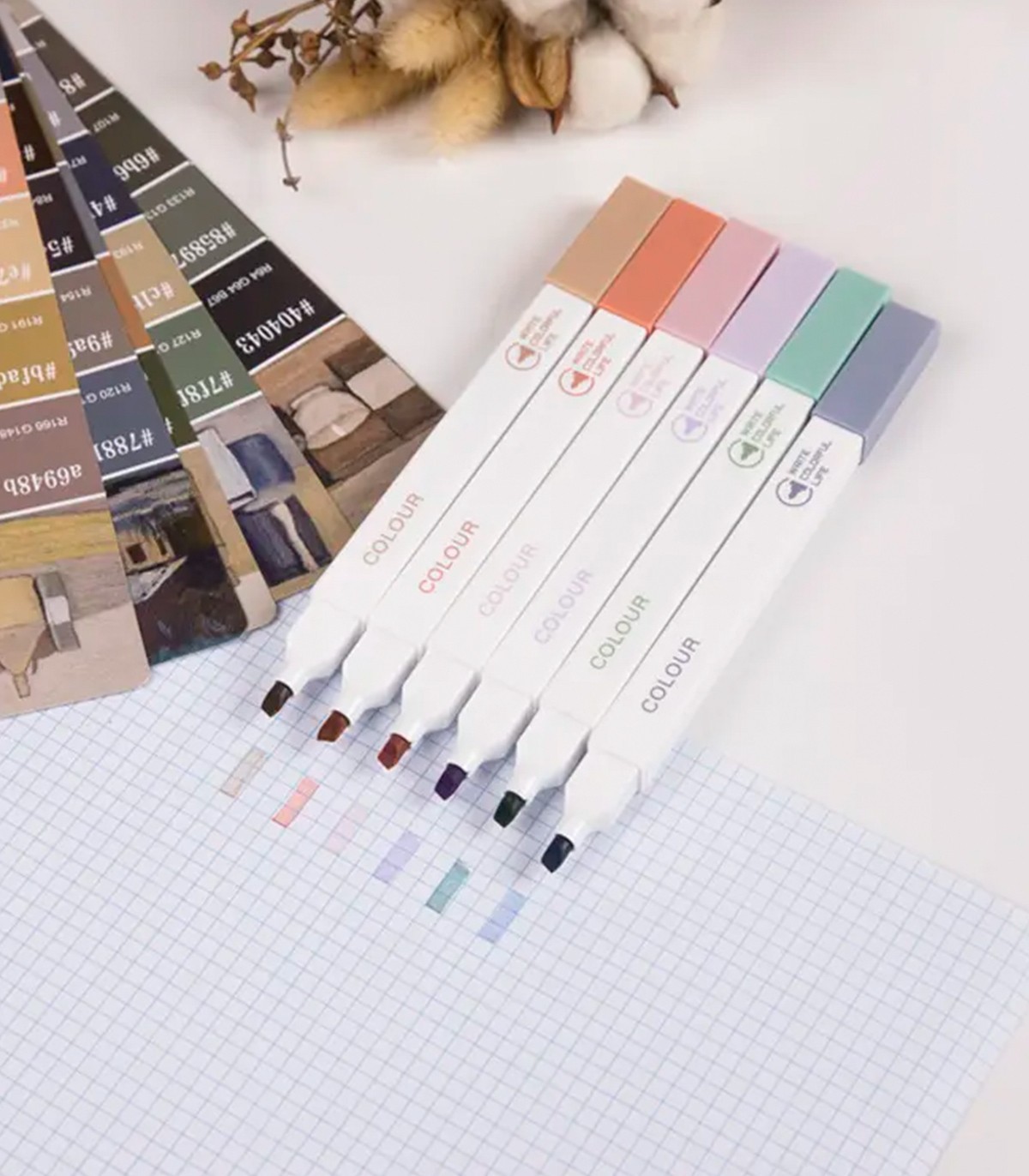 ماژیک هایلایتر پاستلی ZUIXUA پک 6 عددی کد F0650