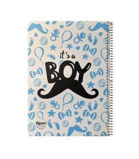 دفتر 40 برگ وزیری سیمی فانتزی الیپون - کد 2141224