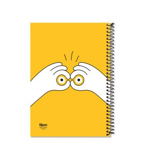 دفتر 40 برگ وزیری سیمی فانتزی الیپون - کد 2121527