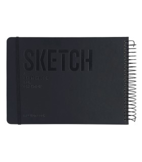 دفتر طراحی 60 برگ پیل مدل SKETCH سایز A5 - رنگ مشکی