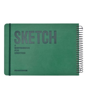 دفتر طراحی 60 برگ پیل مدل SKETCH سایز A5 - رنگ سبز