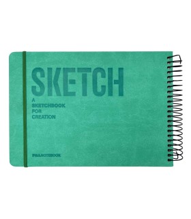 دفتر طراحی 60 برگ پیل مدل SKETCH سایز A5 - رنگ فیروزه ای