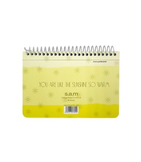 دفتر یادداشت سم با پرفراژ 10×15 سیم از 15 - طرح خورشید